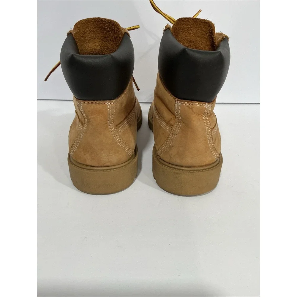 Timberland Boys 5.5M Classic Waterproof Work Boots - Wheat Nubuck Leather